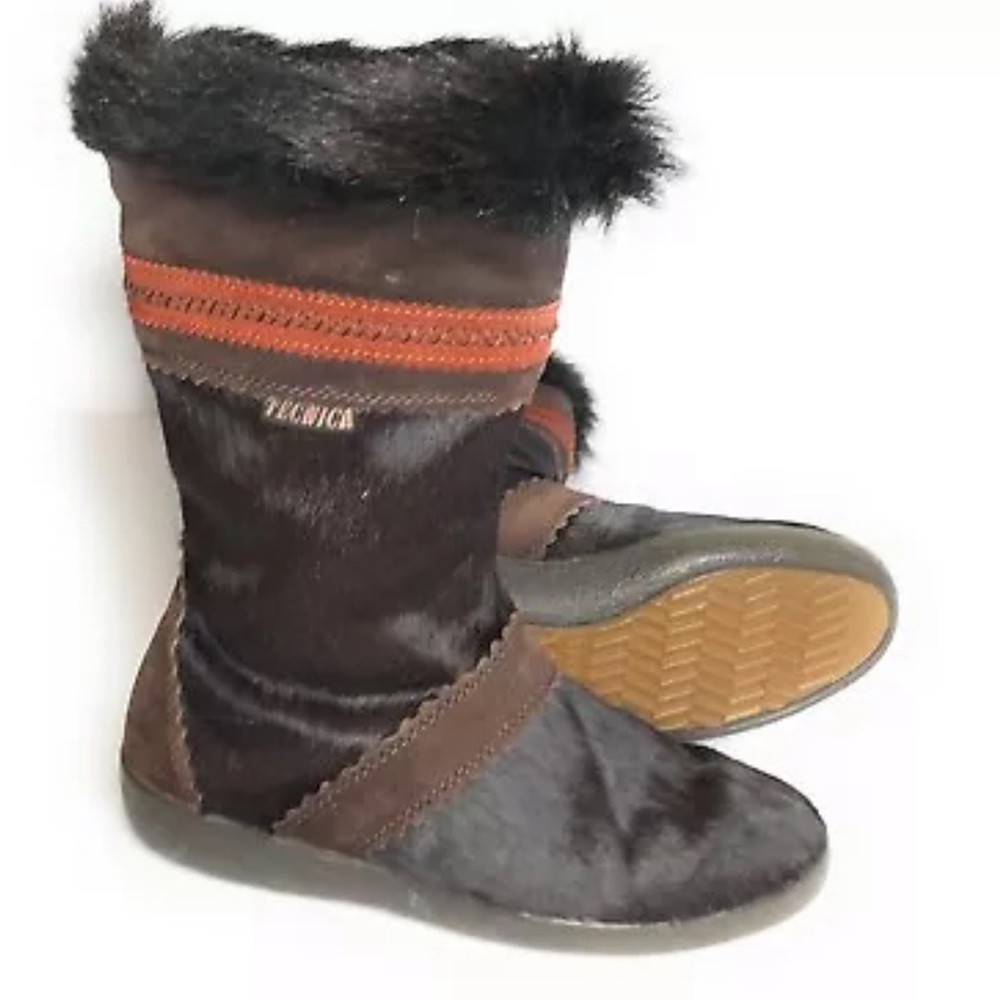Technica Goat Fur Boots Ski Italy Size 37  7